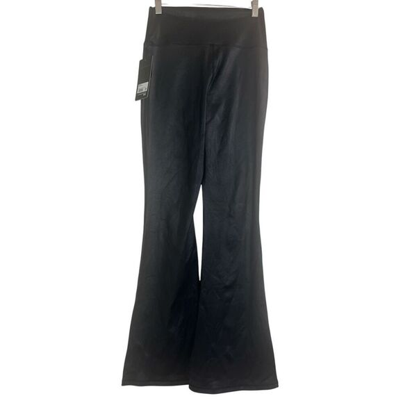 ✨90 Degree By Reflex Faux Leather Flared Leg Yoga Sz Medium Pants✨ - Picture 7 of 9